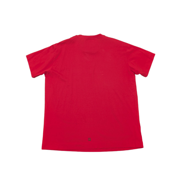 NWT Givenchy Red Trompe-l'oeil Graphic Logo T-Shirt Men's Size Large - Picture 2 of 10